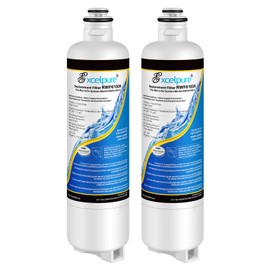 EXCELPURE RWF6100A Refrigerator Water Filter Replacement For Bosch Ultra Clarity Pro BORPLFTR50, BORPLFTR55, 12033030, 11025825, 11032531, B36CT80SNS, B36CL80ENS, WFC100MF, WFS200MF, 2PACK