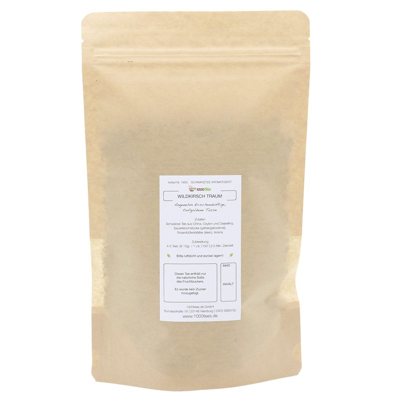 Black Tea Wild Cherry Dream with Cherry Flavour, Fruity, Freshly