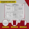 Luxury 2025 Week to View Diary Hardback Cover 80GSM Paper
