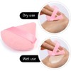 6Pcs Triangle powder puffs with 1Pc Storage Box Kit, Pink