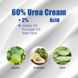 60% Urea Cream, Foot Cream, Cracked Heel Repair Cream For Feet and Hands, Callus Remover For Dry And Hard Skin, Urea Cream for Hand Foot Body Care 150g