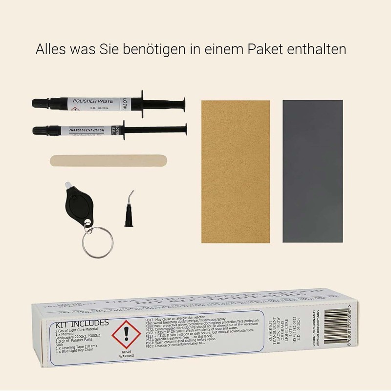 UBA Tuba Granite & Dark Colored Stone Repair DIY Kit