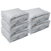 Oreh Homewares 5-Pack Heavy Duty Plastic Vinyl Zippered Closet Storage