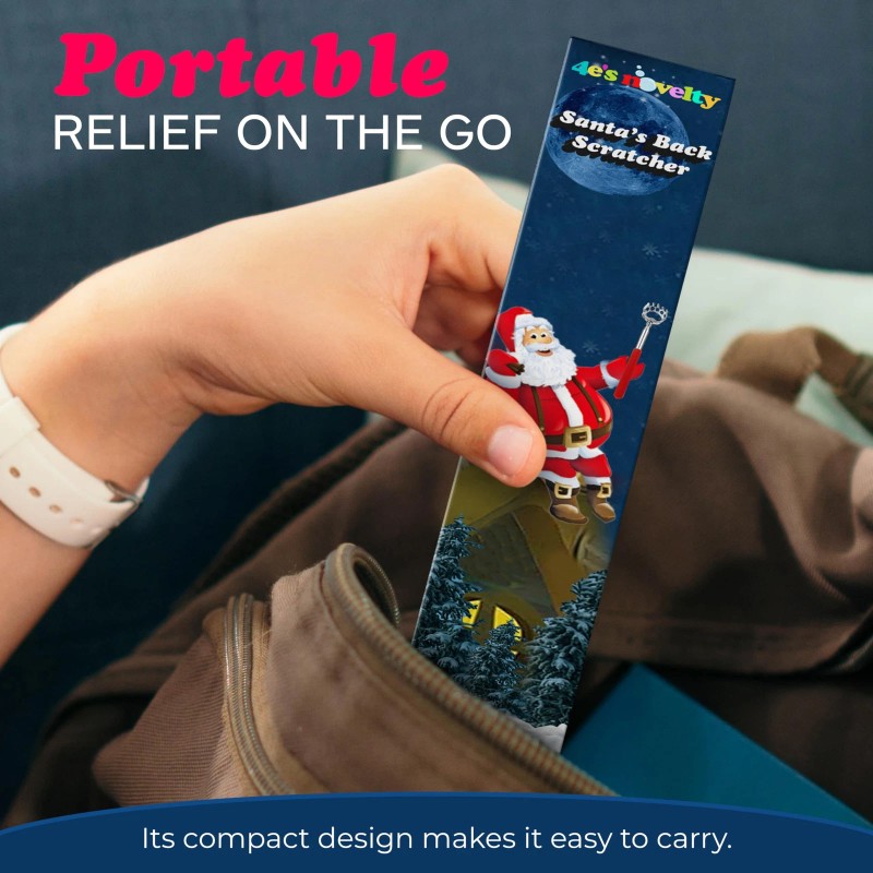 4E's Novelty 2 Extendable Santa Back Scratchers - Christmas Stocking