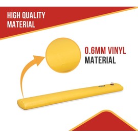 Mytee Products 6'x 8"x 4" Water Barriers for Flooding Reusable Sandbag Alternative - PVC Lightweight Water Diversion Tubes, Waterproof Inflatable Flood Rain Barrier for Home, Outdoor