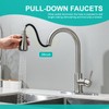Kitchen Faucet with Pull Down Sprayer Kitchen Sink Faucets Stainless