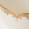 Narumi 51060-2491 Cup Saucer, Fine Pearl Accent Arabesque Gold, Gold,