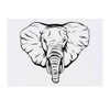 Azeeda Large 'Elephant Face' Temporary Tattoo (TO00023280)