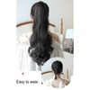 Extensión de Cabello Cola de Caballo Mujer Ondulado Rizado Cola