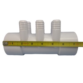 Manifold Hot Tub Spa Part 2" Slip x 2" Slip x (6) 3/4" Water How to Video
