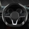 West Llama Flat Bottom Car Steering Wheel Cover for Nissan,D