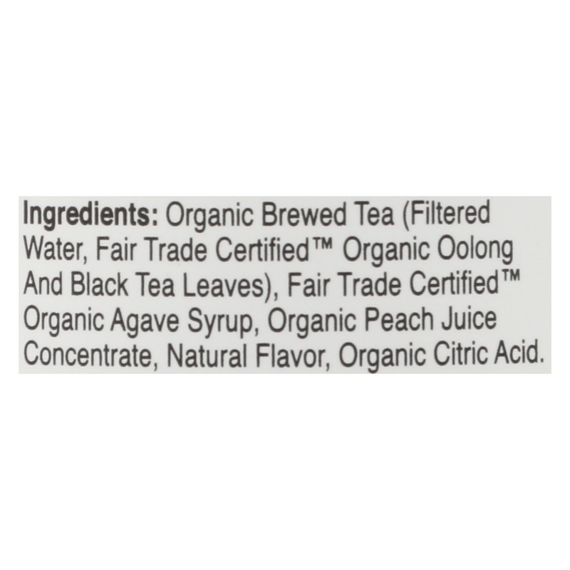 Eat The Change Just Ice Tea Organic Peach Oolong Tea,