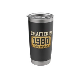 Crafted in 1980 Fully Original Limited Edition Birthday Stainless Steel Insulated Tumbler