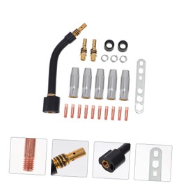 WOONEKY Upgrade Your Welding 24pcs Mig Welder Kit 0.8mm Tip Nozzle Compatible 15ak Torch