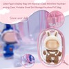 Pink Clear PVC Hanging Display Case for Plush Dolls &