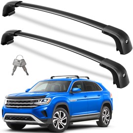 Wonderdriver Roof Rack Cross Bars 220lbs Compatible with Volkswagen VW Atlas Cross Sport 2020-2024(Not for Atlas), Heavy Duty Aluminum Lockable Roof Rails Crossbars Carrier Luggage