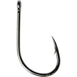 Mustad Ultra Point Long Shank Kirbed Point Big Gun Bait Hook for Freshwater or Saltwater Species, Black Nickel, Size 6/0, Pack of 25