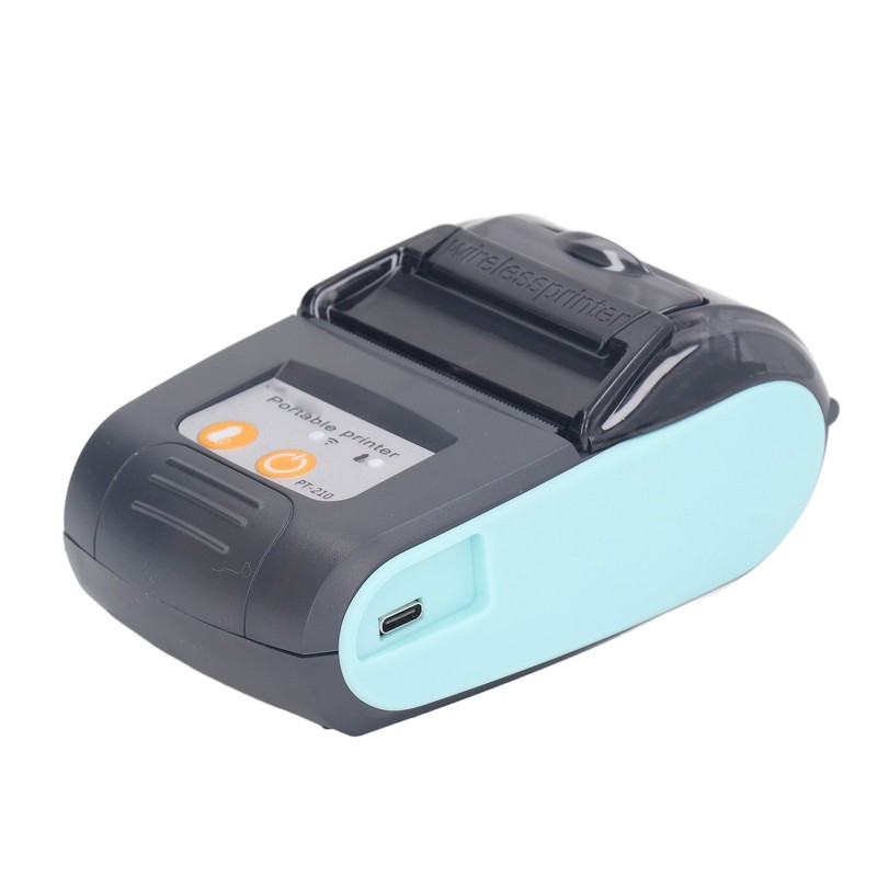 Bluetooth Thermal Printer 58mm Label Printer Pocket Printer 100‑240V for