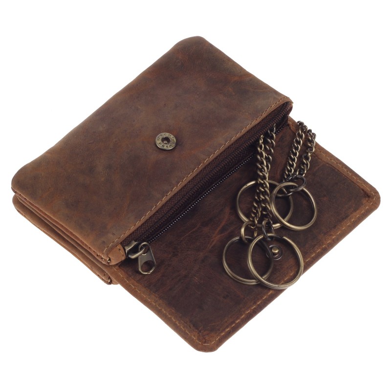 Greenburry Vintage Key Bag Brown I 11.5 x 3.5 x