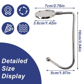 KEYIDO 4 Pcs Christmas Stocking Hook Holders Stocking Hangers for Fireplace Xmas Hooks Hangers with Anti Skid Mat for Christmas Table Fireplace Hanging Decoration