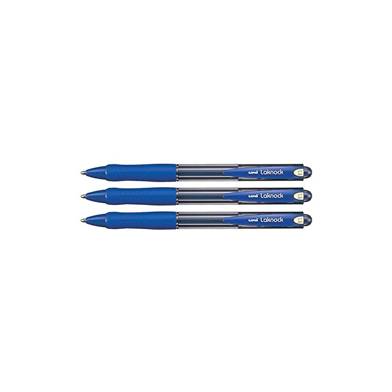 Uni-Ball Laknock SN100/14 1.4mm Ballpoint Pen - Blue (Pack of
