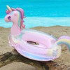 Unicorn Swim Ring for Kids, Pink, Pool Float, Ocean Inflatable