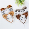 3PCS Cat Ears Headbands Hair Band Animal Plush Hairbands Hair