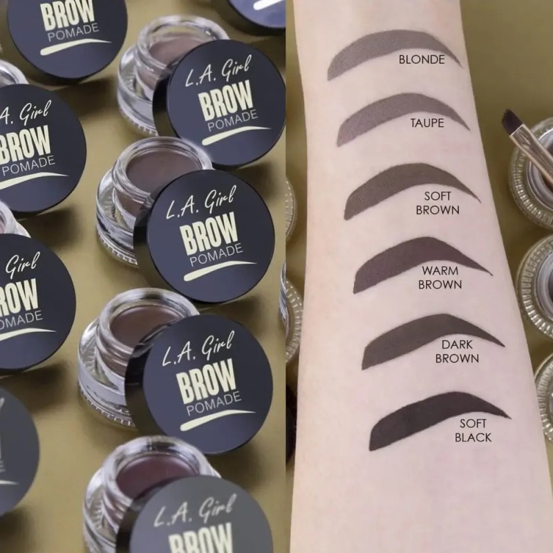 Pomada Para Cejas L. A. Girl Color GBP366 Soft Black