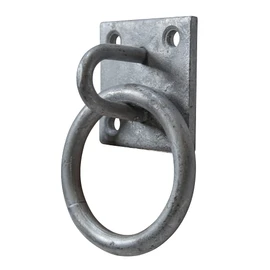 Faithfull FAICHGRING Galvanised Steel 8mm Dia Ring On Steel Plate 50 x 50 mm