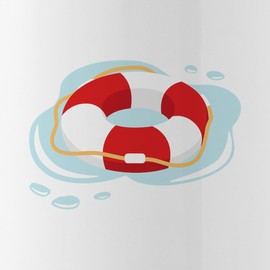 CafePress Lifeguard Saver Water Bottle 1.0L (34 oz) Stainless Steel Water Bottle