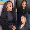[24 Inch $49.99] Jerry Curly 13x4 Lace Front Wigs 200% Density Human Hair Lace Frontal Wig for Women Lace Frontal Wigs Human Hair:_13x4 Jerry Curly Wig_24 Inch