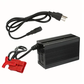 findmall 24V 10A Pallet Jack Charger with SB120 120A RED Connector Fit for Floor Scrubbers