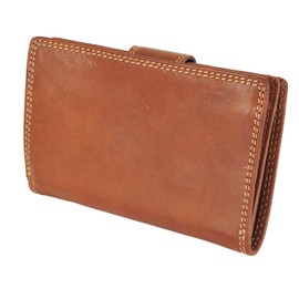 Gianni Conti Superior Fine Italian Tan Leather Medium 16 Card Purse Wallet - 918046 (Tan)