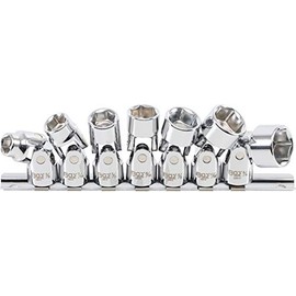 BGS 9501 | Universal Joint Socket Set, Hexagon | 10 mm (3/8") Drive | 3/8" - 3/4" | Inch Sizes | 7 pcs.