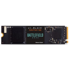 WD_BLACK SN750 SE 500GB M.2 2280 PCIe Gen4 NVMe Gaming SSD - Battlefield 2042 PC Game Code Bundle up to 3600 MB/s read speed