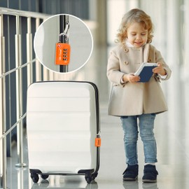 OW-Travel Luggage Locks TSA Approved (2 Pack Orange) 4 Digit Suitcase Padlocks. TSA Locks Approved Security Backpack Padlock Suitcase, Case Locks, Combination Lock Luggage Bag, Gym Locker Padlocks