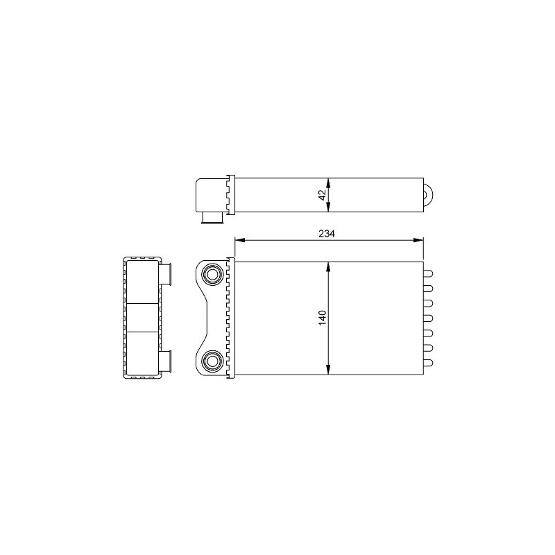 NRF 54252, Heat Exchanger, Interior Heating