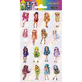 Rainbow High Glitter Stickers 10cm x 20cm