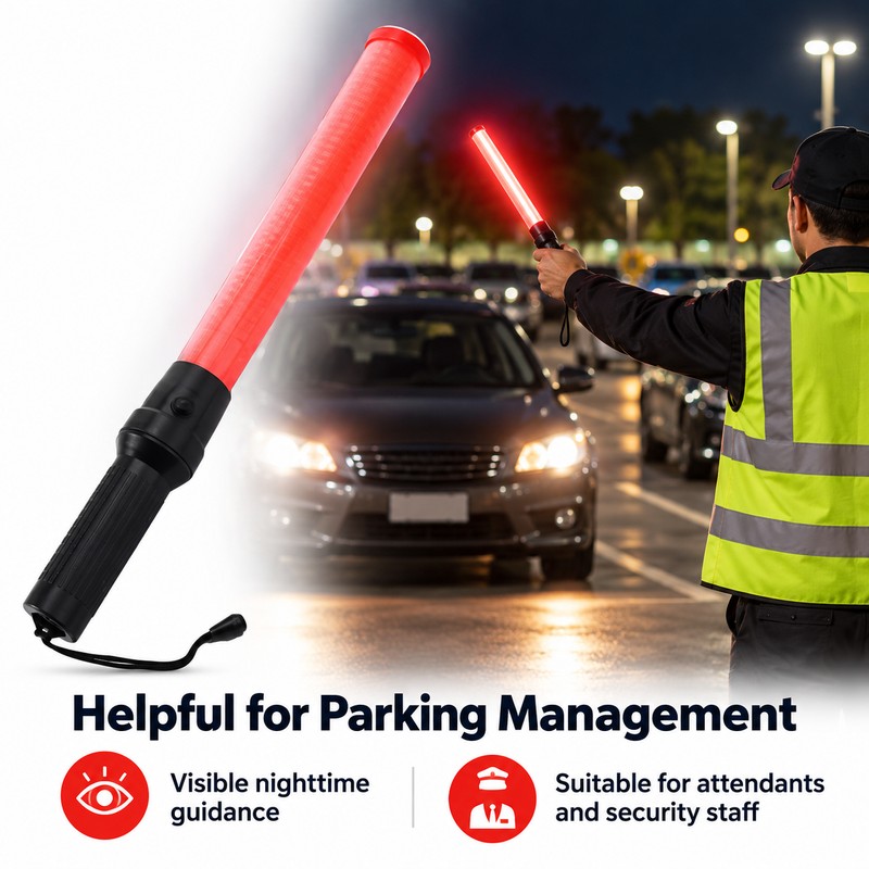 LED Traffic Wand, 21.26 Inch Handheld Lighted Traffic Control Baton,