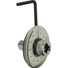 BRILLIANT TOOLS BT546001 Rotary Protractor [Powered by KS Tools], Black/Silver