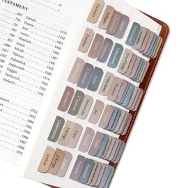 XQUESTION Bible Tabs,Bible Tabs for Women and Men,75 Tabs,Bible Tabs for Study Bible,Bible Index Tabs,Bible Book Tabs,Bible Labels Tabs (Sunset Style)