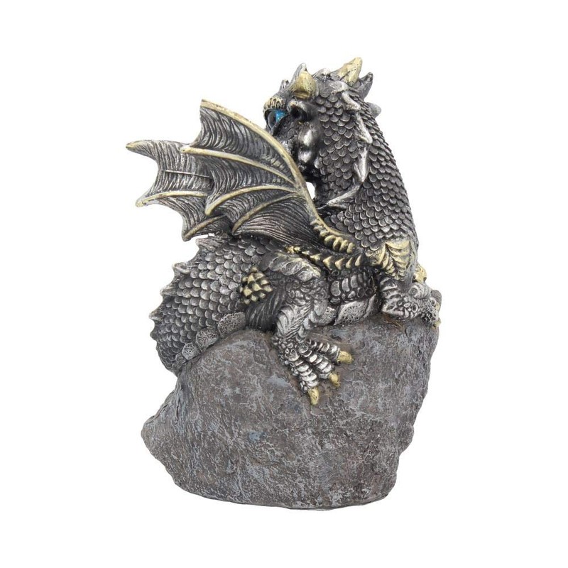 Nemesis Now U2050F6 Nest Guardian Figurine 14cm Blue, Resin, One