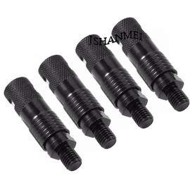 JSHANMEI 4pcs/lot Full Metal Quick Release Adapter Connector Fish Holders Carp Fishing Rod Pod Bank Stick Bite Alarm Rod Holder Connector Detachable Carp Fishing Tackle