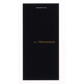 Maruman MNEMOSYNE Memopad 3.66 x 1.97 Inches (Modified A8), 5mm-squared, 65 Sheets (N161), white