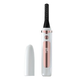 CLSSLVVBN Beginner-Friendly Heated Eyelash Curler 4-Speed Temperature Control with 4-Speed Temperature Control and Digital, White, English Packaging