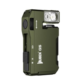 【ToolLite】WUBEN G5 Keychain Flashlight – Ultra Compact, 52g, USB-C Rechargeable, For Hiking, DIY, Emergency Use - Color: Army Green