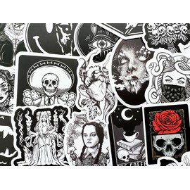 10 Random Mystery Goth Dark Stickers Creepy Devil Skull