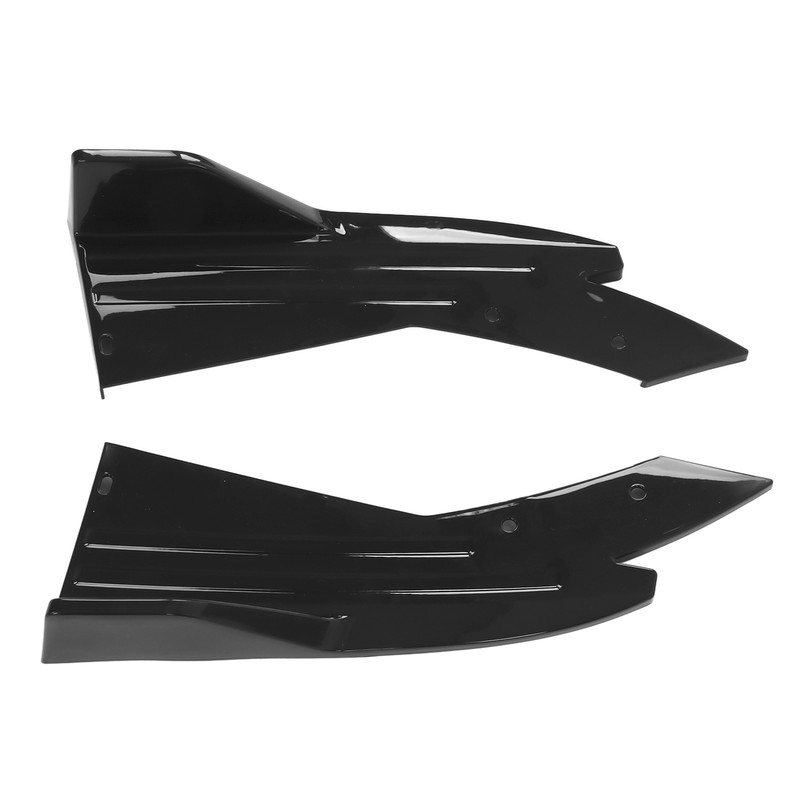 2PCS Car Rear Bumper Canard Lip Side Skirt Splitter Spoiler