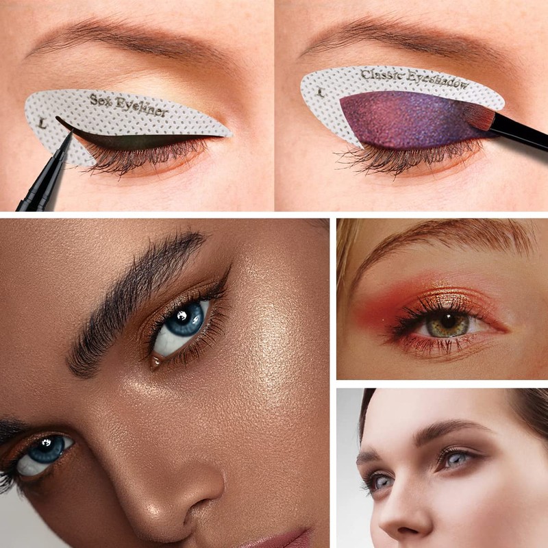 8 Pieces Eyeliner Stencils, Eyeshadow Stencils Set, Quick Eye Makeup