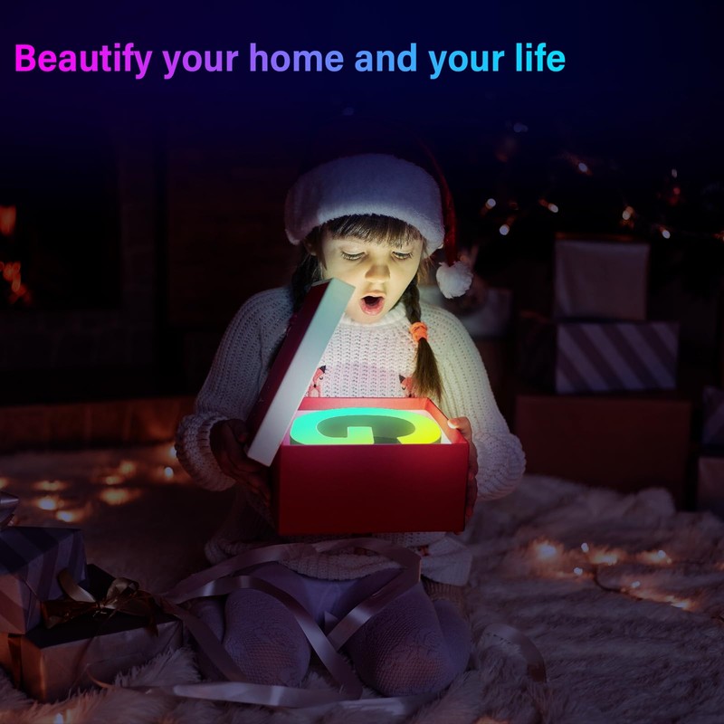 Kangtaixin Letter LED Buchstaben Lichter Alphabet, Led Leuchtbuchstabe Farblich Ver?nderbar